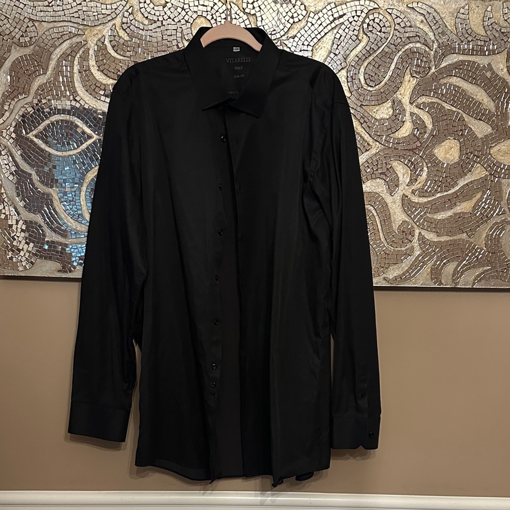 Men's Black Dress Shirt